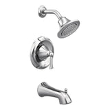 Moen - Wynford Single-Handle 1-Spray Posi-Temp Tub and Shower Faucet Trim Kit in Chrome (Valve Sold Separately) - Chrome