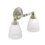 Moen - Brushed Nickel Two Globe Bath Light - Brushed Nickel