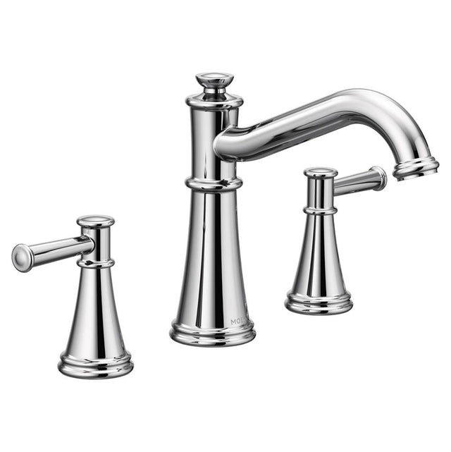 Moen - Belfield 2-Handle Deck-Mount Roman Tub Faucet in Chrome (Valve Sold Separately) - Chrome