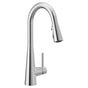 Moen - Sleek One-Handle High Arc Pulldown Kitchen Faucet Featuring Power Boost, Chrome - Chrome