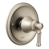 Moen - Dartmoor Posi-Temp Single-Handle Wall-Mount Shower Only Faucet Trim Kit in Brushed Nickel (Valve Sold Separately) - Brushed Nickel