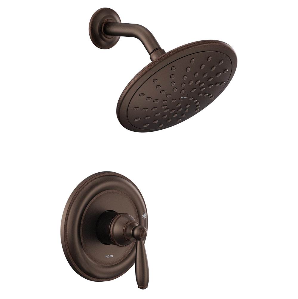 Moen - Brantford M-CORE 2-Series Eco Performance 1-Handle Shower Trim Kit in Oil Rubbed Bronze (Valve Sold Separately) - Oil Rubbed Bronze