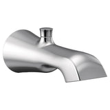 Moen - Flara 1/2-Inch Slip Fit Connection Diverter Tub Spout, Chrome - Chrome