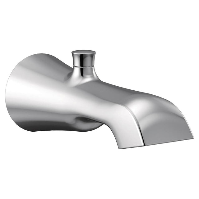 Moen - Flara 1/2-Inch Slip Fit Connection Diverter Tub Spout, Chrome - Chrome