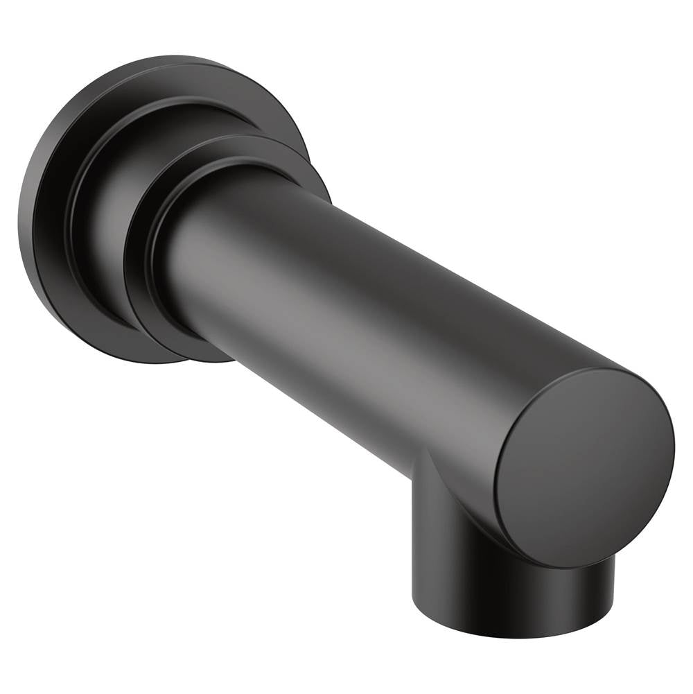Moen - Moen 193371BL Align Non-Diverter 1/2-Inch Slip-Fit Tub Spout, Matte Black - Matte Black