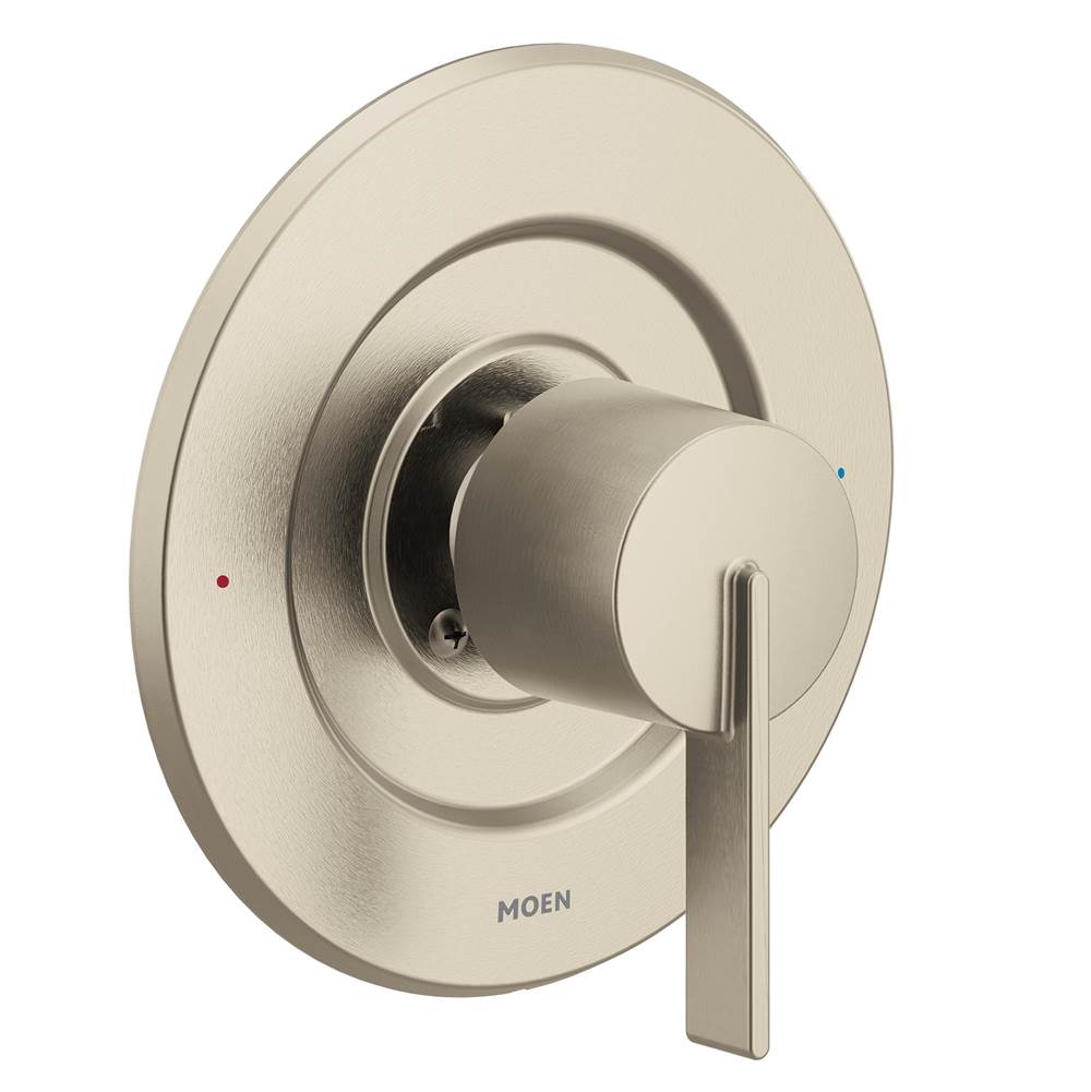 Moen - Cia 1-Handle Posi-Temp Valve Trim Kit in Brushed Nickel (Valve Sold Separately) - Brushed Nickel