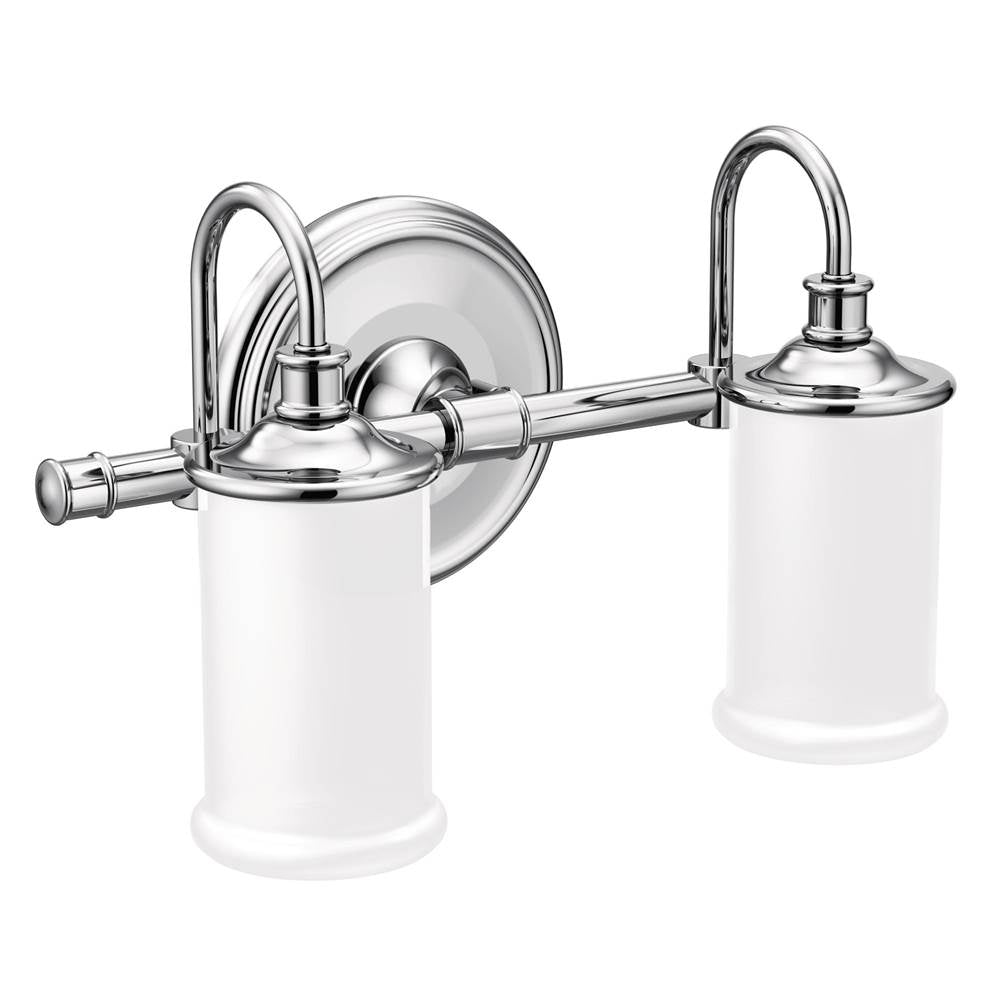 Moen - Chrome Two Globe Bath Light - Chrome