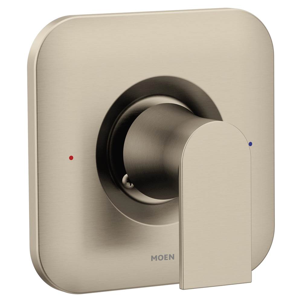 Moen - Genta LX Posi-Temp Pressure-Balancing Modern Valve Trim, Valve Required, Brushed Nickel - Brushed Nickel
