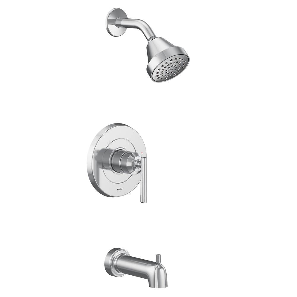 Moen - Gibson M-CORE 2-Series Eco Performance 1-Handle Tub and Shower Trim Kit in Chrome (Valve Sold Separately) - Chrome