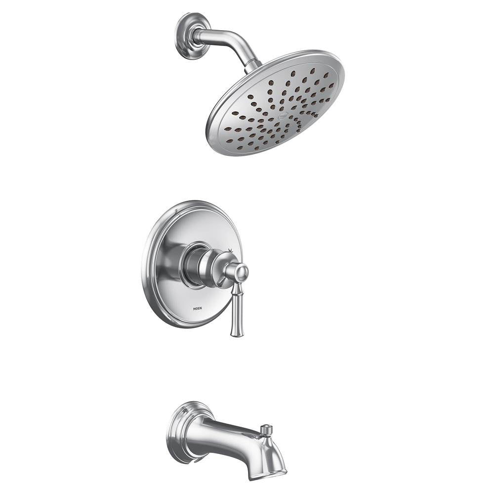 Moen - Dartmoor M-CORE 2-Series Eco Performance 1-Handle Tub and Shower Trim Kit in Chrome (Valve Sold Separately) - Chrome