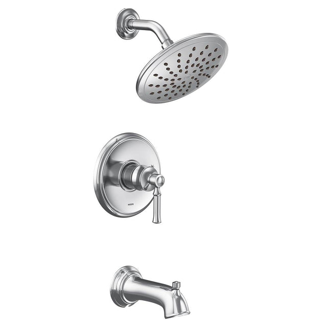 Moen - Dartmoor M-CORE 2-Series Eco Performance 1-Handle Tub and Shower Trim Kit in Chrome (Valve Sold Separately) - Chrome