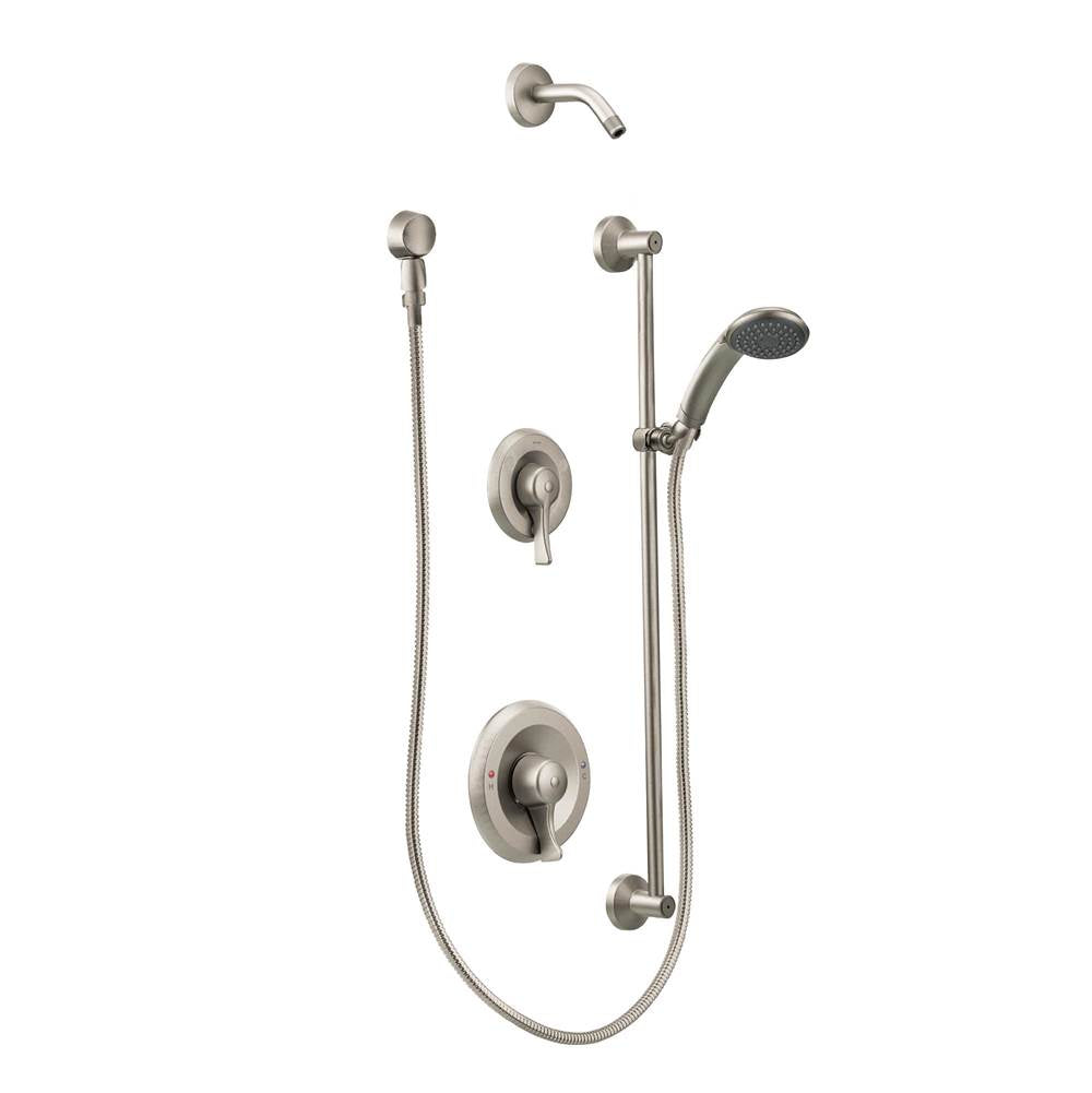 Moen - Classic brushed nickel transfer Posi-Temp(R) all-metal trim kits