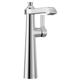 Moen - Flara One-Handle Single Hole Vessel Sink Bathroom Faucet, Chrome - Chrome