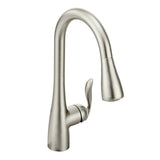 Moen - Arbor One-Handle Pulldown Kitchen Faucet Featuring Power Boost and Reflex, Spot Resist Stainless - Spot Resist Stainless