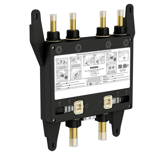 Moen - Smart Shower 4-Outlet Digital Thermostatic Shower Valve with 3/4'' Connections - Unfinished
