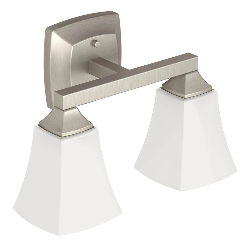 Moen - Brushed Nickel Two Globe Bath Light - Brushed Nickel