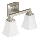 Moen - Brushed Nickel Two Globe Bath Light - Brushed Nickel