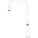 Moen - Chrome commerical spout - Chrome