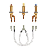 Moen - M-Pact Two-Handle Roman Tub Valve with 10-Inch Center and 1/2-Inch PEX Cold Expansion - Unfinished