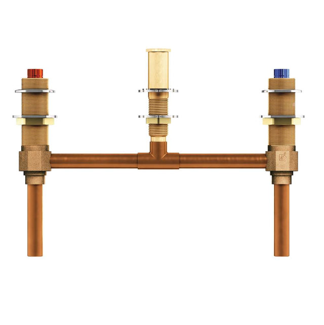 Moen - Two Handle Roman Tub Valve 10-Inch center 1/2-Inch CC Connection - Unfinished