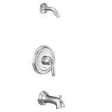 Moen - Brantford M-CORE 2-Series 1-Handle Tub and Shower Trim Kit in Chrome (Valve Sold Separately) - Chrome