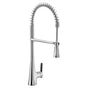 Moen - Sinema Single-Handle Pull-Down Sprayer Kitchen Faucet with Power Clean and Spring Spout in Chrome - Chrome