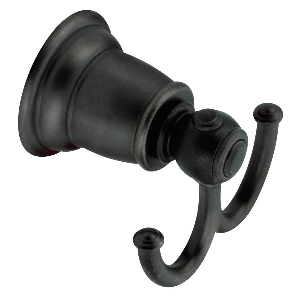 Moen - Wrought Iron Double Robe Hook - Wrought Iron