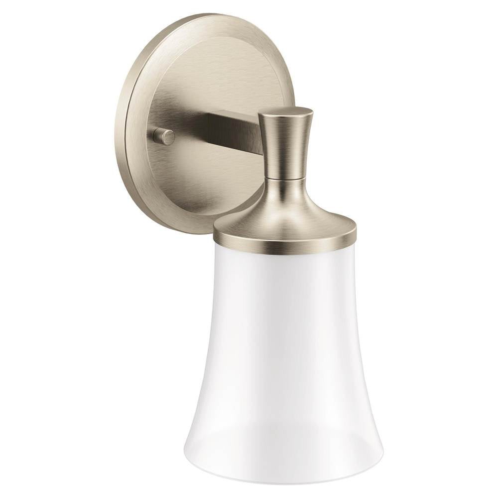 Moen - Brushed Nickel One Globe Bath Light - Brushed Nickel