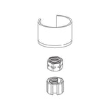 Moen - MOUNTING HARDWARE 1H PULLOUTS - Unfinished