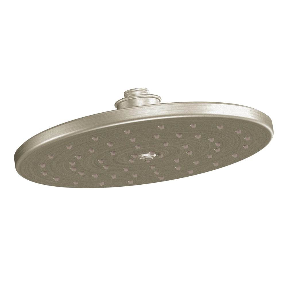 Moen - 10-Inch Single Function Eco-Performance Rainshower Showerhead with Immersion Rainshower Technology, Brushed Nickel - Brushed Nickel