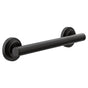Moen - Matte Black 12'' Designer Grab Bar - Matte Black