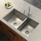 1600 Series 16-Gauge Double Bowl Undermount Sink, Stainless Steel