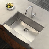 1800 Series 30-Inch X 21-Inch Stainless Steel 18 Gauge Single Bowl Farmhouse Kitchen Sink