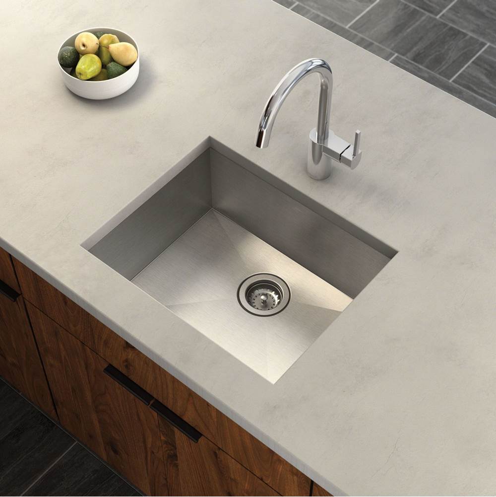 1800 Series 18-Gauge Single Bowl Undermount Sink, Stainless Steel