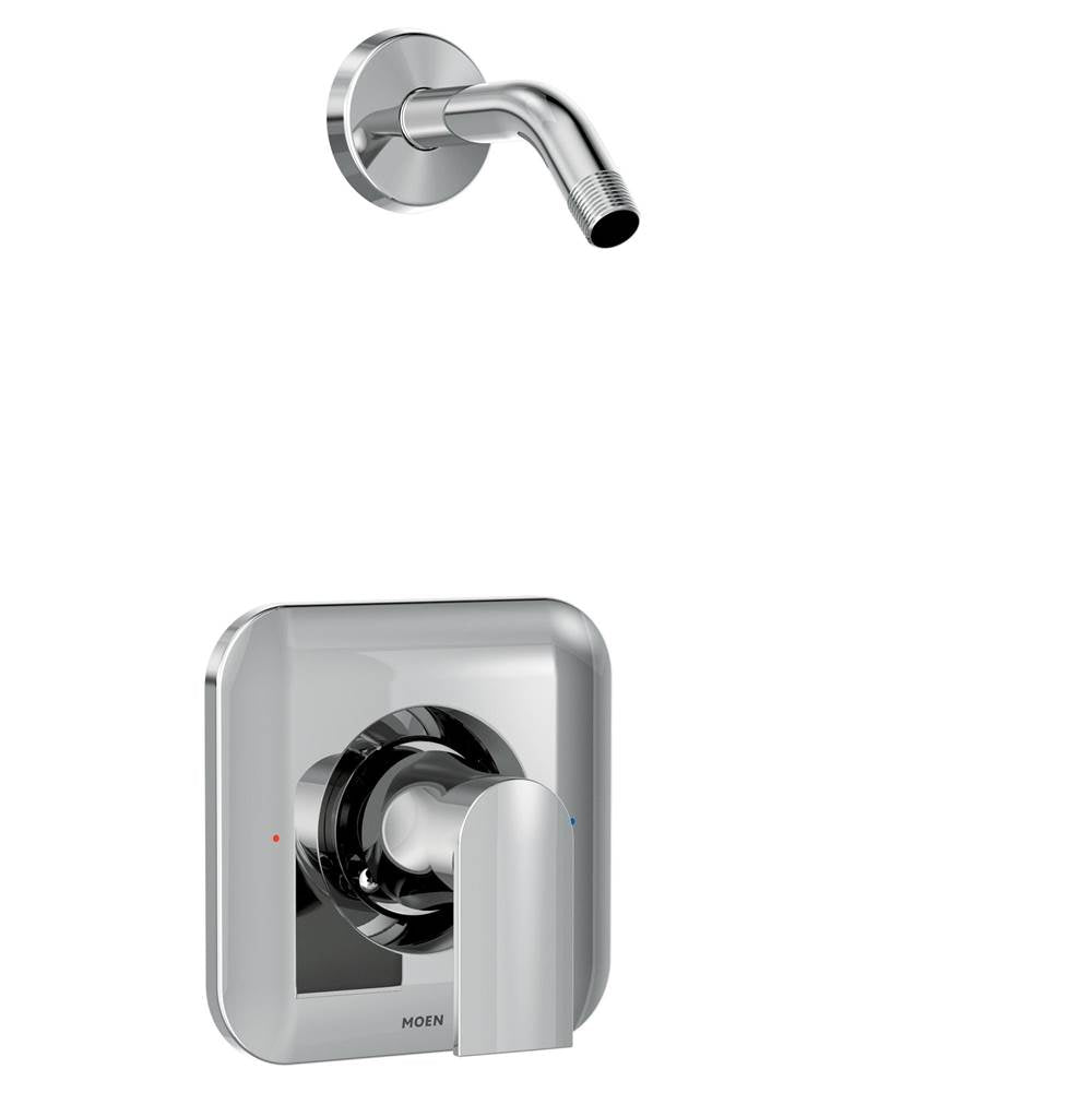 Moen - Genta Single-Handle Shower Only Faucet Trim Kit in Chrome (Shower Head and Valve Not Included) - Chrome