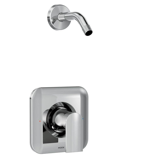 Moen - Genta Single-Handle Shower Only Faucet Trim Kit in Chrome (Shower Head and Valve Not Included) - Chrome