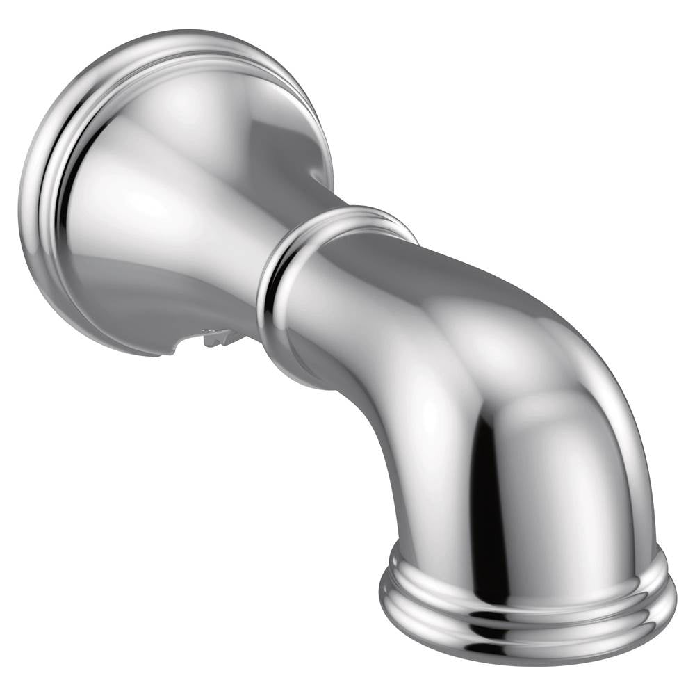 Moen - Belfield Replacement Tub Non-Diverter Spout 1/2-Inch Slip Fit Connection, Chrome - Chrome