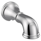 Moen - Belfield Replacement Tub Non-Diverter Spout 1/2-Inch Slip Fit Connection, Chrome - Chrome