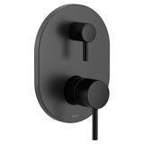 Moen - Align M-CORE 3-Series 2-Handle Shower Trim with Integrated Transfer Valve in Matte Black (Valve Sold Separately) - Matte Black