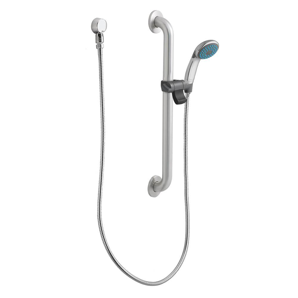 Moen - Chrome/stainless slide bar/grab bar shower