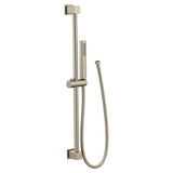 Moen - One-Function Eco-Performance Handshower with Slide Bar, Brushed Nickel - Brushed Nickel