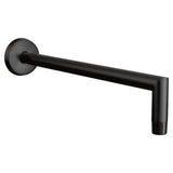 Moen - Arris 14-Inch Rainshower Straight Shower Arm and Flange, Matte Black - Chrome