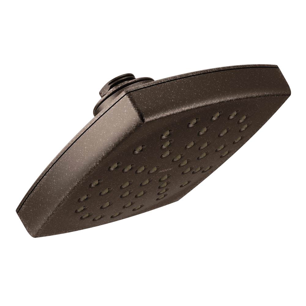 Moen - Voss 6'' Single-Function Rainshower Showerhead with Immersion Technology, Oil Rubbed Bronze - Oil Rubbed Bronze