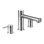 Moen - Align 2-Handle Deck Mount Roman Tub Faucet Trim Kit in Chrome (Valve Sold Separately) - Chrome