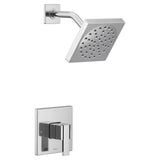 Moen - 90 Degree M-CORE 3-Series 1-Handle Eco-Performance Shower Trim Kit in Chrome (Valve Sold Separately) - Chrome