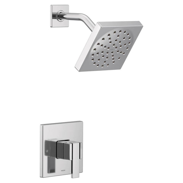 Moen - 90 Degree M-CORE 3-Series 1-Handle Eco-Performance Shower Trim Kit in Chrome (Valve Sold Separately) - Chrome
