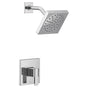 Moen - 90 Degree M-CORE 3-Series 1-Handle Eco-Performance Shower Trim Kit in Chrome (Valve Sold Separately) - Chrome
