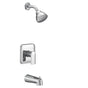 Moen - Rizon M-CORE 2-Series Eco Performance 1-Handle Tub and Shower Trim Kit in Chrome (Valve Sold Separately) - Chrome