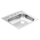 2000 Series 25-inch 20 Gauge Drop-in Single Bowl Stainless Steel Kitchen Sink, Right Drain, Featuring QuickMount