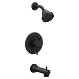 Moen - Align Posi-Temp 1-Handle Tub and Shower Faucet Trim Kit in Matte Black (Valve Sold Separately) - Matte Black